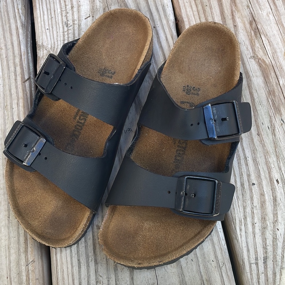 Birkenstock- Arizona Kids Birko-Flor Leather Sandals Size 31 (13-13.5)